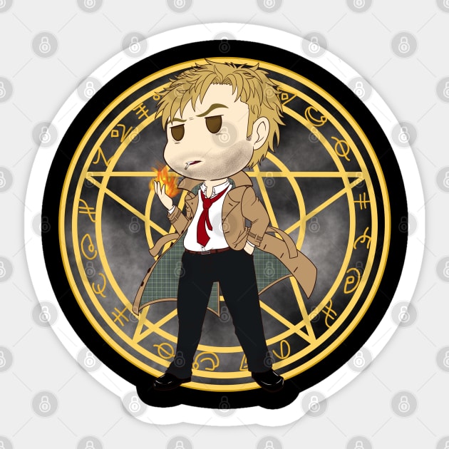 Chibi Dabbler of the Dark Arts Sticker by StitchingDreams980